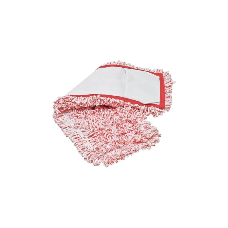 HOSPECO® Mop Pocket 18 IN Red Microfiber Canvas With Canvas Backing Looped Side Open 1/Each