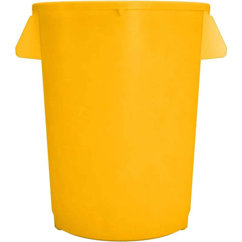 Bronco™ Trash Can 21.43X21.43X27.90 IN 32 GAL Yellow Round LLDPE 4/Case