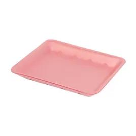 17S Meat Tray 8.75X4.75X0.5 IN 1 Compartment Polystyrene Foam Shallow Rose Rectangle 500/Case