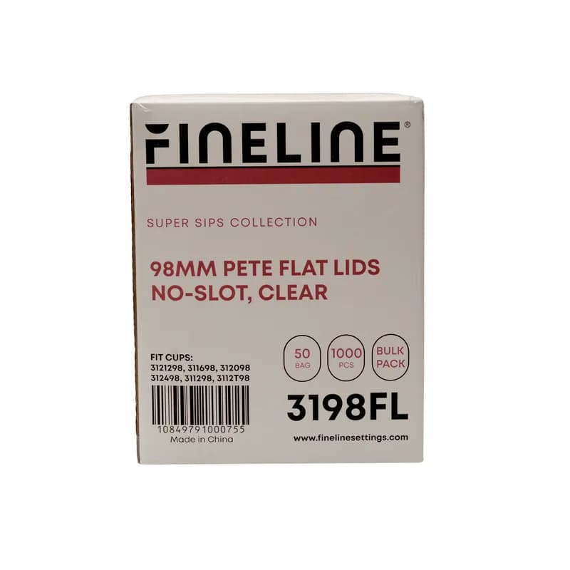 Lid PET Clear For Cup No Slot 50 Count/Bag 20 Bags/Case 1000 Count/Case