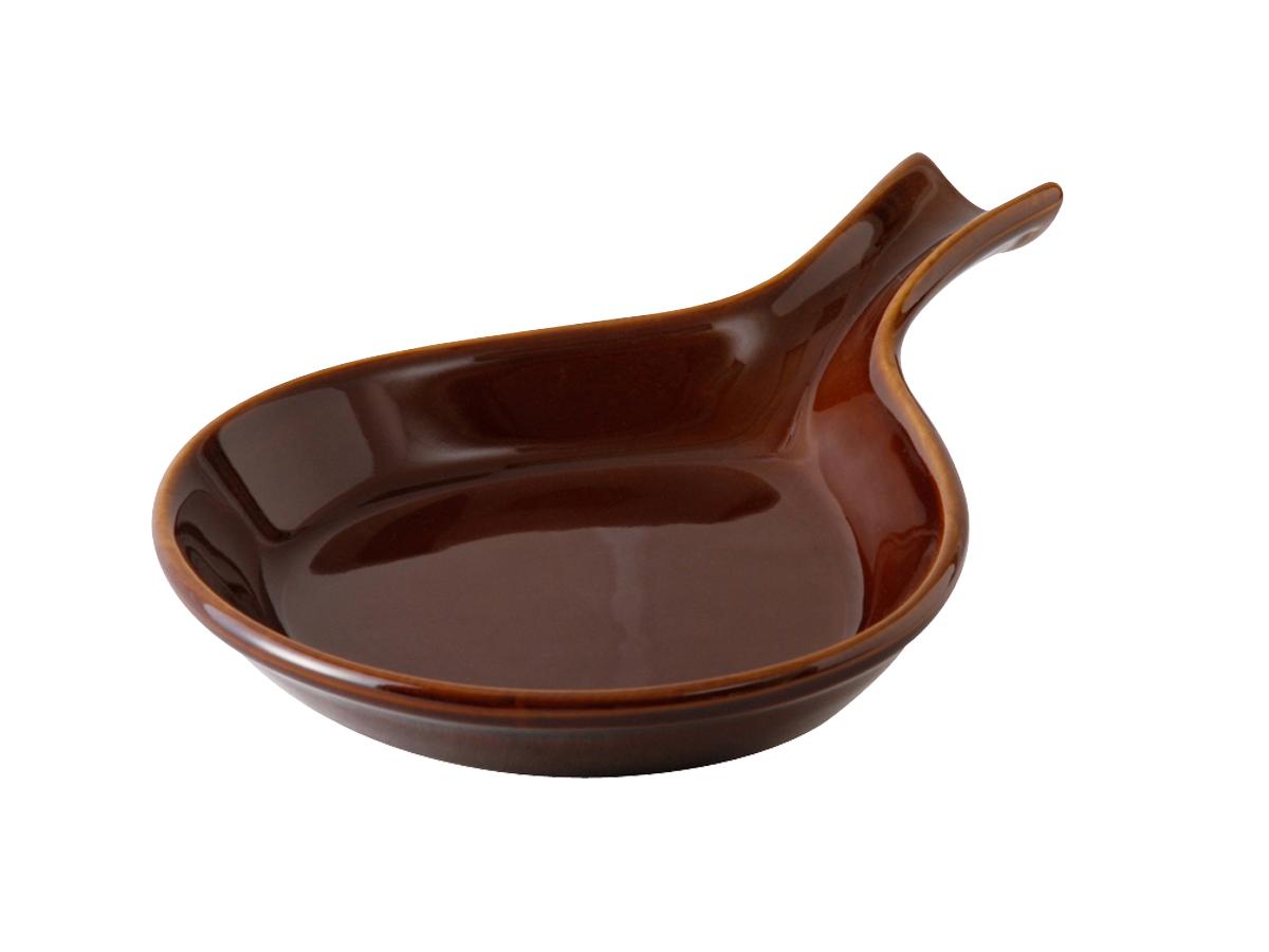 Fry Pan Server 12.75 IN 28.5 OZ China Caramel Oblong Fully Vitrified 6/Case