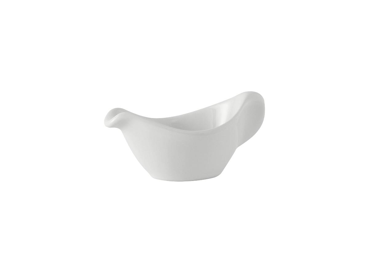 Gravy & Sauce Boat 2.5 OZ China White Fully Vitrified Oven Safe Dishwasher Safe Microwave Oven Safe 12/Case