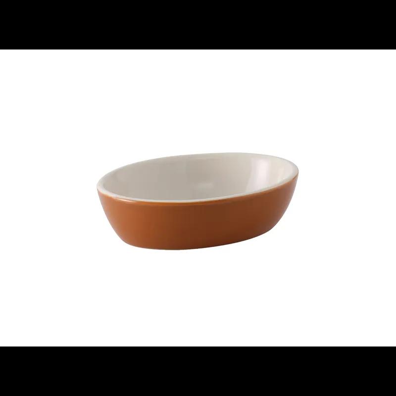 Baker Dish 16 OZ China Autumn Eggshell Oval Fully Vitrified Oven Safe Dishwasher Safe Microwave Oven Safe 12/Case