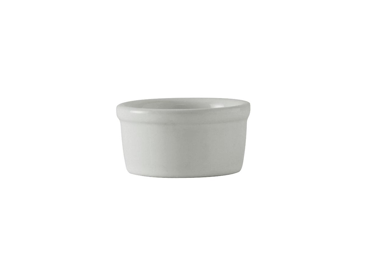 Ramekin 3.25 IN 3.5 OZ China White Round Smooth Fully Vitrified Oven Safe Dishwasher Safe Microwave Oven Safe 48/Case