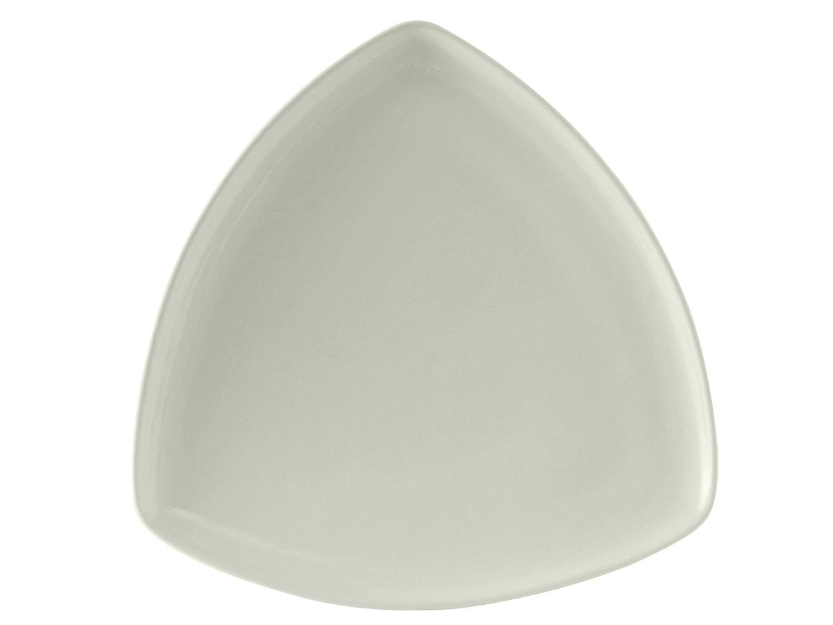 Plate 11.875 IN China White Triangle Fully Vitrified Oven Safe Dishwasher Safe Microwave Oven Safe 12/Case
