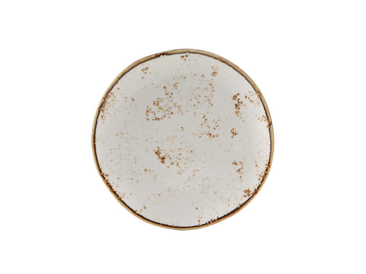TuxTrendz Artisan Geode Plate 6.5 IN China Agave Round Fully Vitrified 24/Case