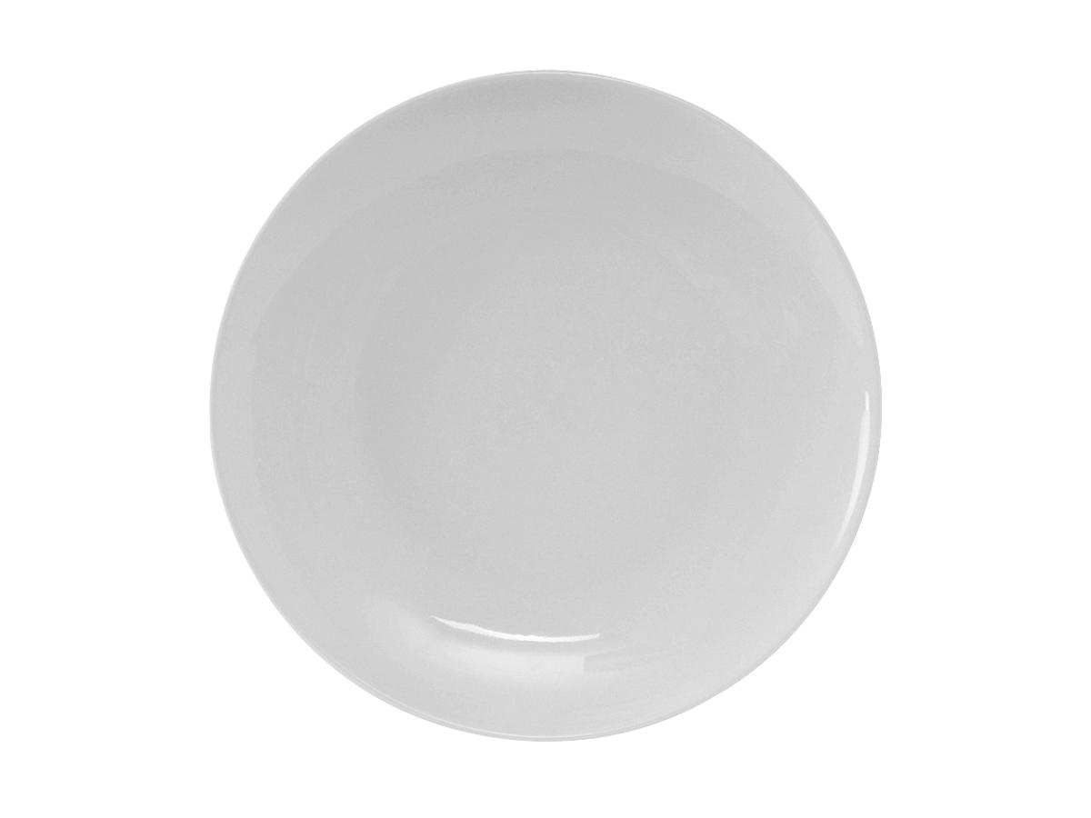 Florence Plate 9 IN China Porcelain White Round Coupe Fully Vitrified 24/Case
