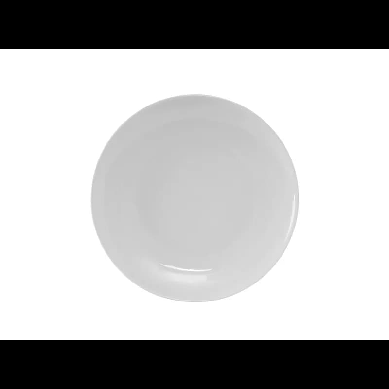 Florence Plate 7.125 IN China Porcelain White Round Coupe Fully Vitrified 36/Case