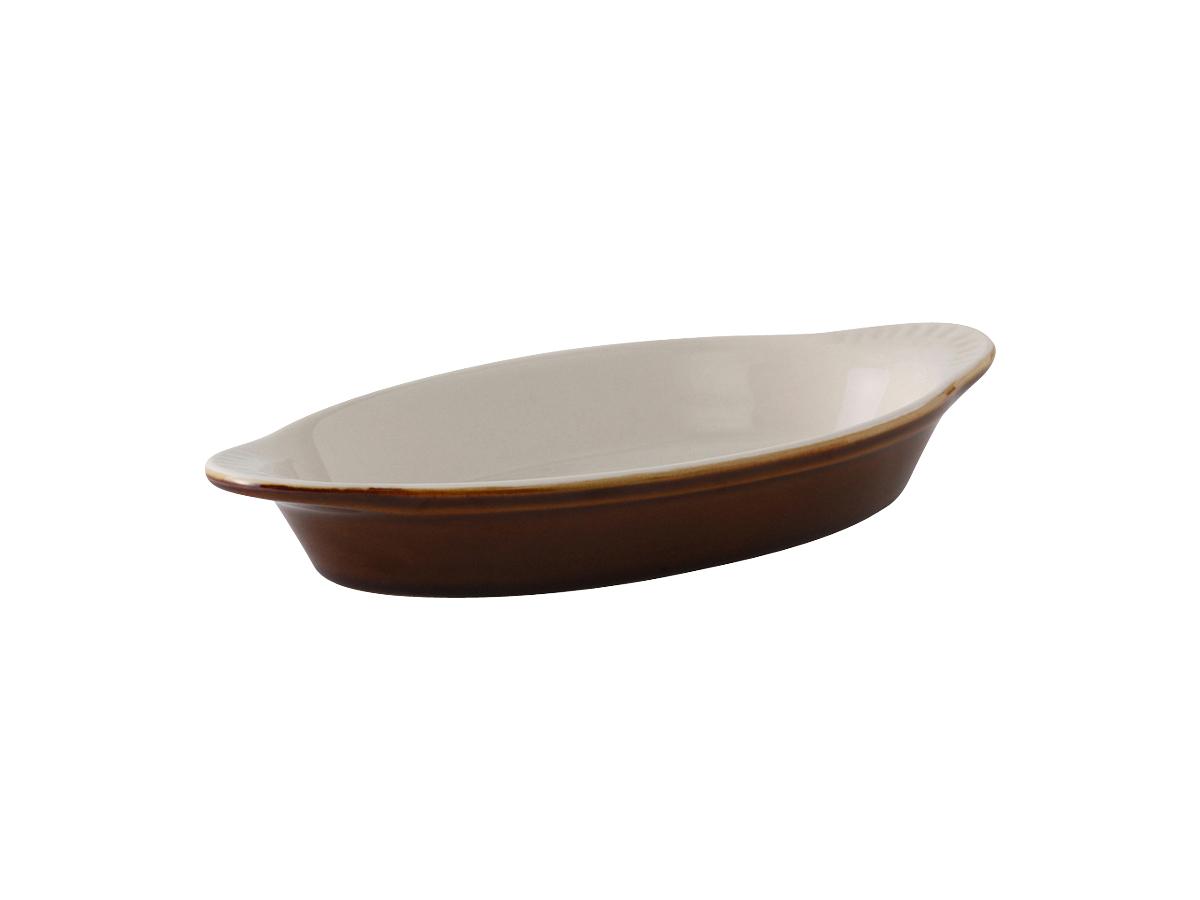 Welsh Rarebit 9.875 IN 12 OZ China Caramel Eggshell Oval Fully Vitrified 12/Case