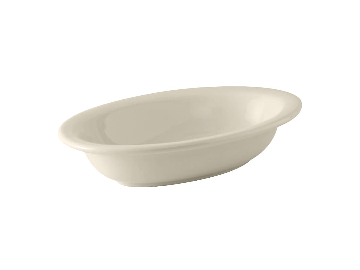 Vegetable Bowl 30 OZ China Eggshell Oval Fully Vitrified Oven Safe Dishwasher Safe Microwave Oven Safe 12/Case