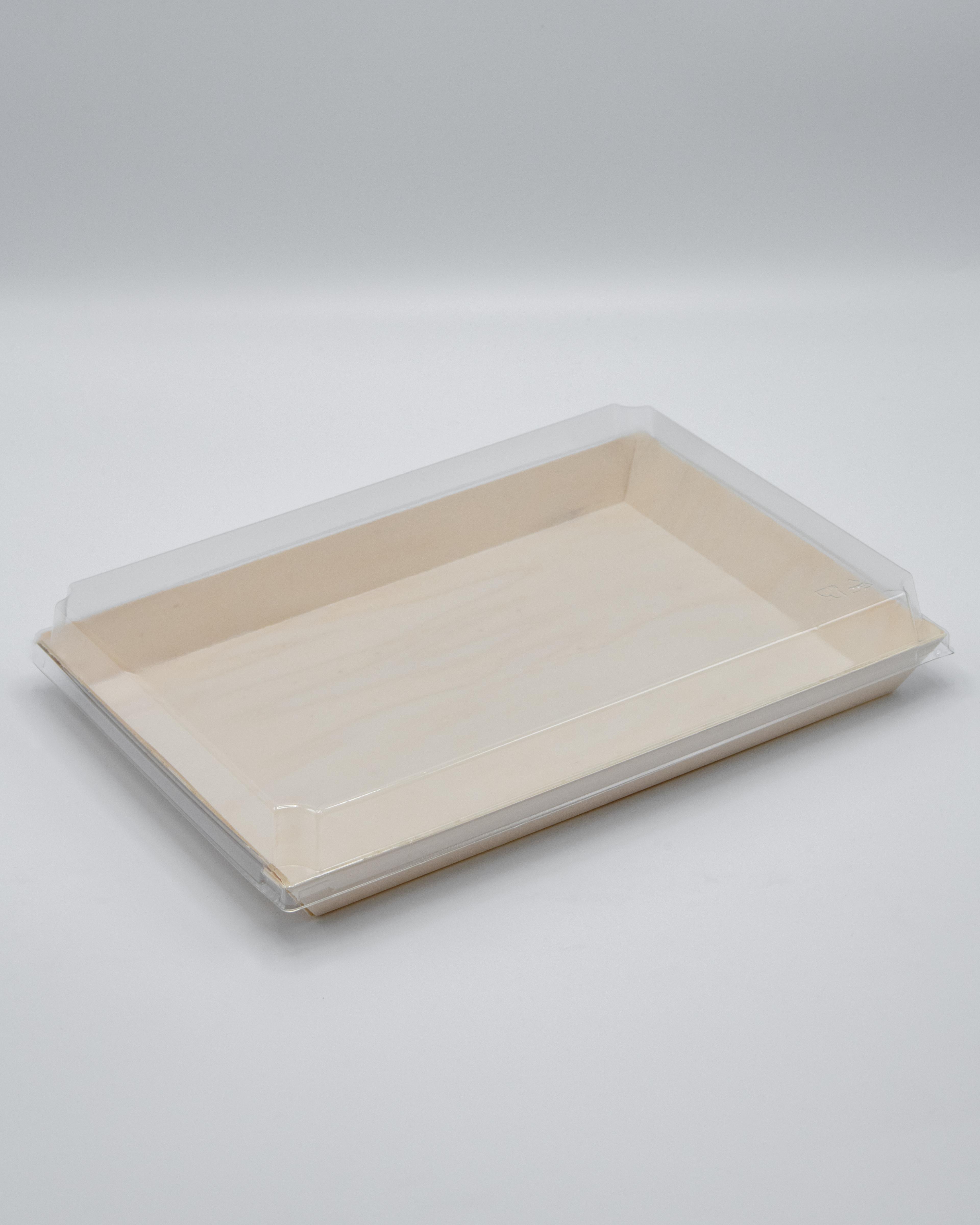 Balsa Serving Tray Base & Lid Combo 8X11X1 IN Wood Natural Clear 50/Case