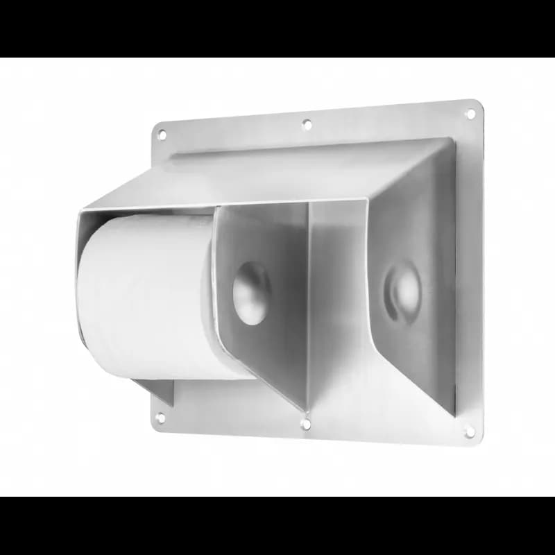 Toilet Paper Dispenser Stainless Steel Surface Mount 2-Roll Ligature Resistant 1/Each