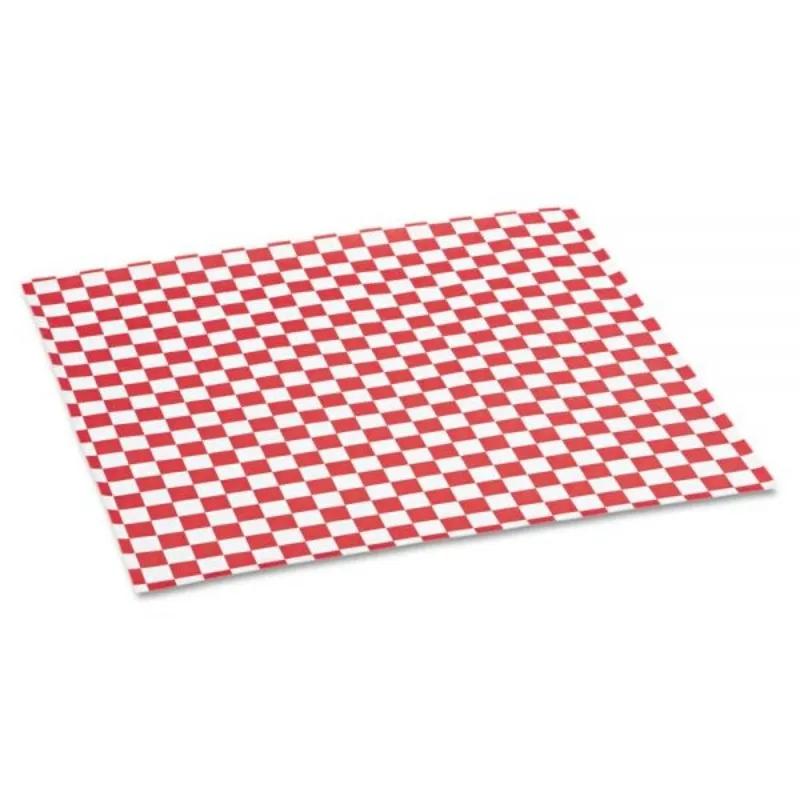 Victoria Bay Food Wrap 12X12 IN Red Check 1000 Sheets/Pack 5 Packs/Case 5000 Sheets/Case