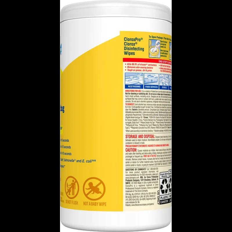 Clorox® Lemon Fresh One-Step Disinfectant Multi Surface Wipe Bleach-Free Antibacterial 75 Count/Pack 6 Packs/Case