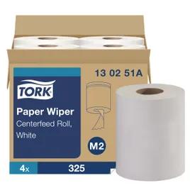 M2 Cleaning Wipe 15.5X9 IN 420 FT Paper White Centerpull Refill 325 Sheets/Roll 4 Rolls/Case 1300 Sheets/Case