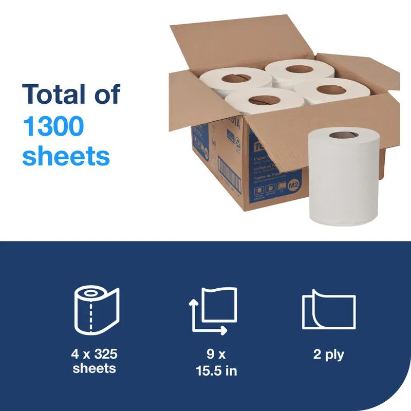 M2 Cleaning Wipe 15.5X9 IN 420 FT Paper White Centerpull Refill 325 Sheets/Roll 4 Rolls/Case 1300 Sheets/Case