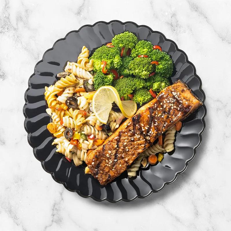 Plate 7.5 IN Plastic Black 180/Case