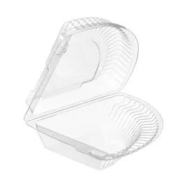 Safe-T-Fresh® Pie Slice Hinged Container With Dome Lid 5X7.75X3.5 IN RPET Clear 400/Case
