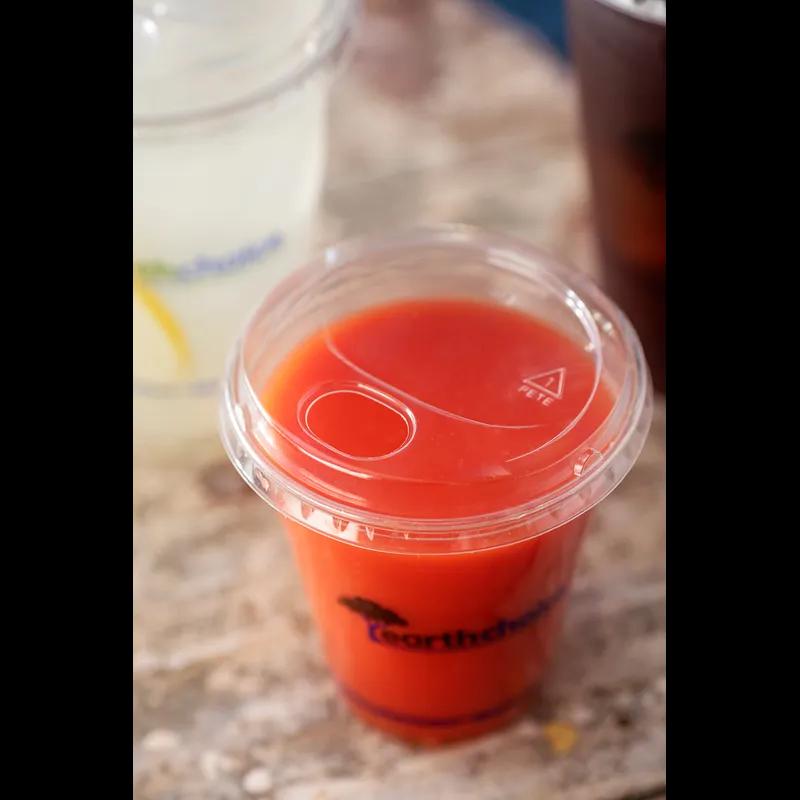 EarthChoice® Lid 4X0.7 IN RPET Clear For B-Size Cup Sip Through 1080/Case