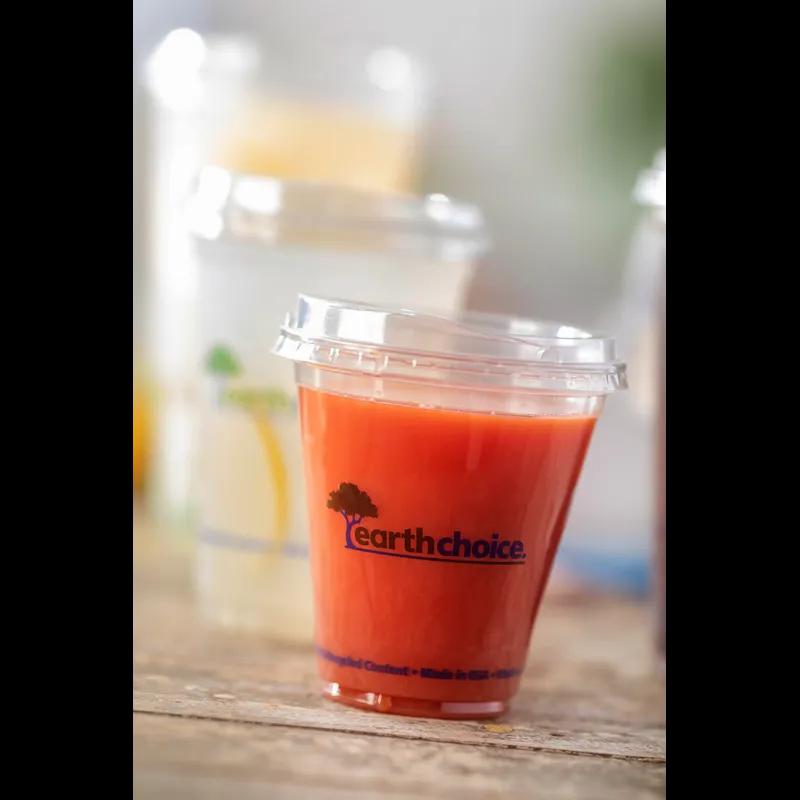 EarthChoice® Lid 4X0.7 IN RPET Clear For B-Size Cup Sip Through 1080/Case
