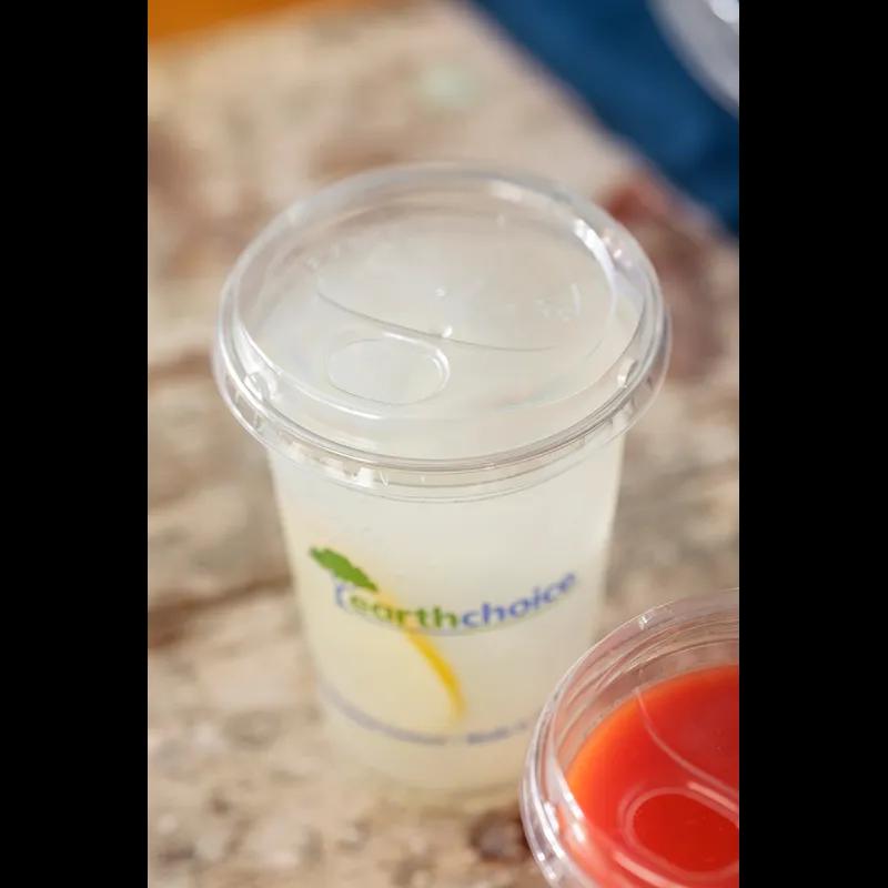 EarthChoice® Lid 4X0.7 IN RPET Clear For B-Size Cup Sip Through 1080/Case