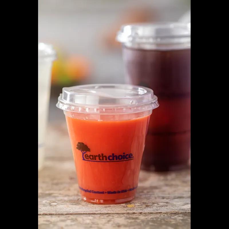 EarthChoice® Lid 4X0.7 IN RPET Clear For B-Size Cup Sip Through 1080/Case