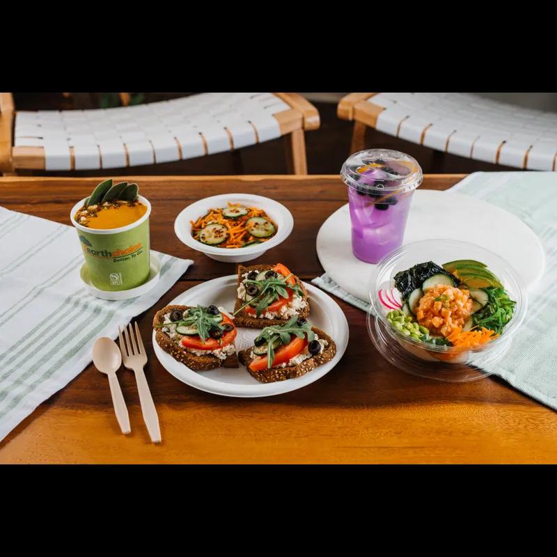 EarthChoice® Lid 4X0.7 IN RPET Clear For B-Size Cup Sip Through 1080/Case