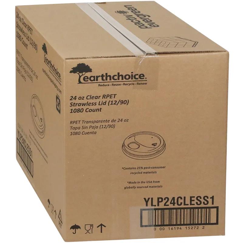 EarthChoice® Lid 4X0.7 IN RPET Clear For B-Size Cup Sip Through 1080/Case