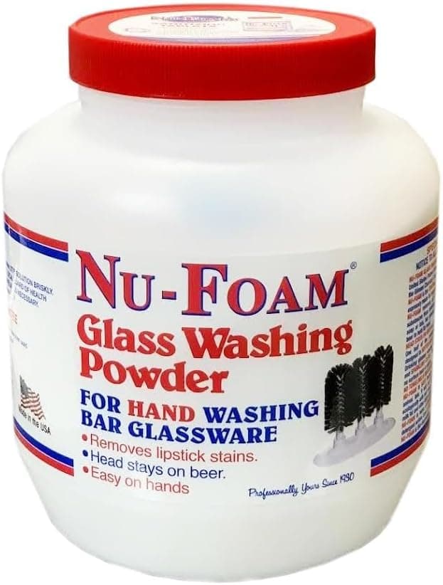 Nu-Foam® Glass Washing Powder 4 LB Powder Streak-Free 2/Case