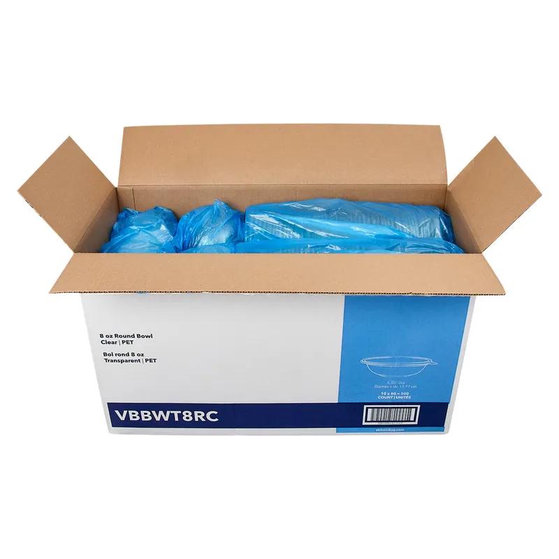 Victoria Bay Bowl 8 OZ PET Clear Round Freezer Safe 50 Count/Pack 10 Packs/Case 500 Count/Case