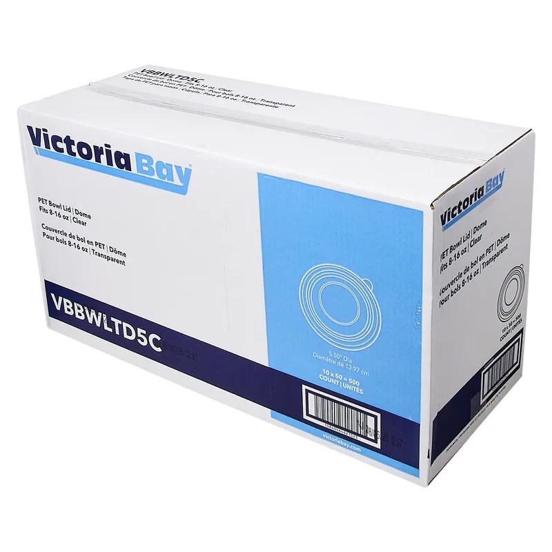 Victoria Bay Lid Dome 5.71X0.83 IN PET Clear Round For 8-16 OZ Bowl 50 Count/Pack 10 Packs/Case 500 Count/Case