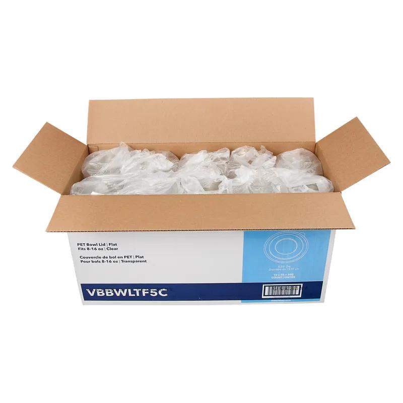 Victoria Bay Lid Flat 5.71X0.43 IN PET Clear Round For 8-16 OZ Bowl 50 Count/Pack 10 Packs/Case 500 Count/Case