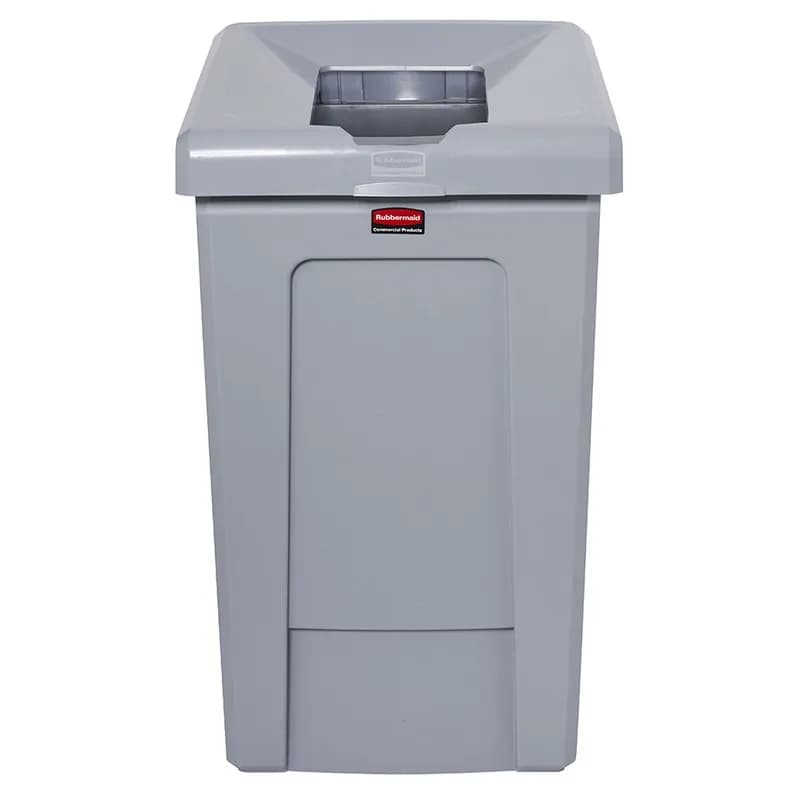 Slim Jim® 1-Stream Recycling Station 21.11X19.75X34.25 IN Gray Resin Starter Kit 1/Each