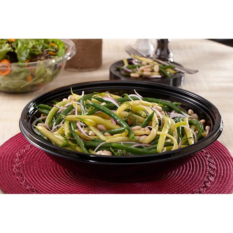 Bowl XL 64 OZ PET Black Round Shallow 50/Case