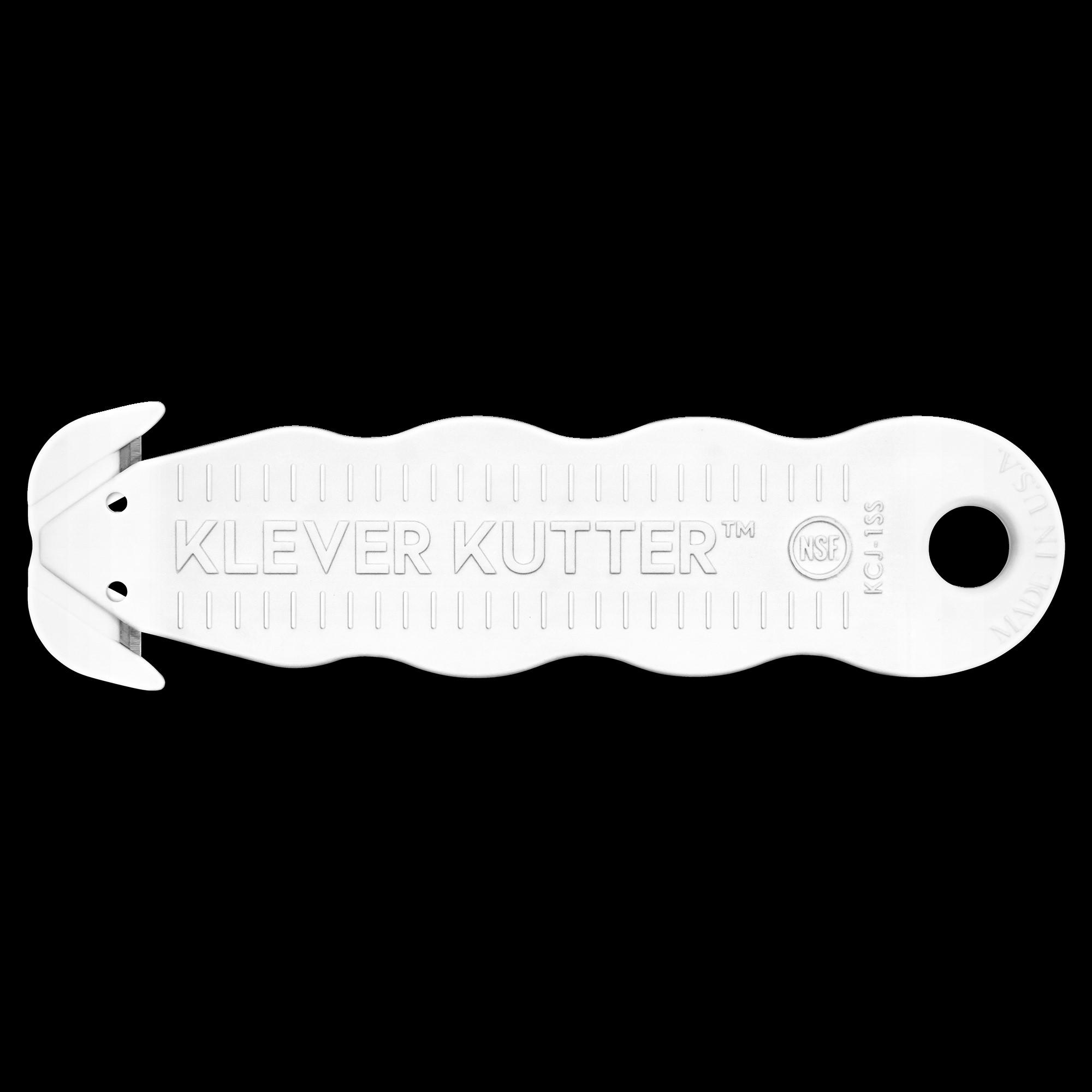 Klever Kutter Food Zone Cutter 5.75X1.5 IN Carbon Steel White Recessed NSF Food Zone 1/Each