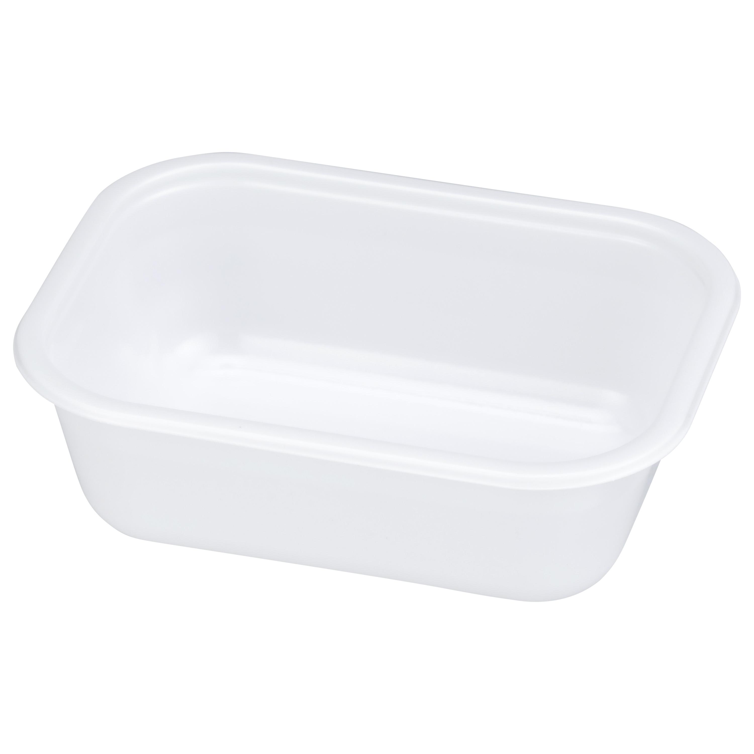 Take-Out Tray Base 5X6.6 IN CPET White Dual Ovenable 600/Case