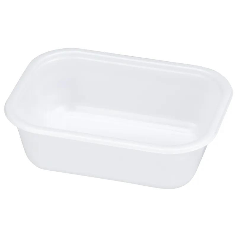 Take-Out Tray Base 5X6.6 IN CPET White Dual Ovenable 600/Case