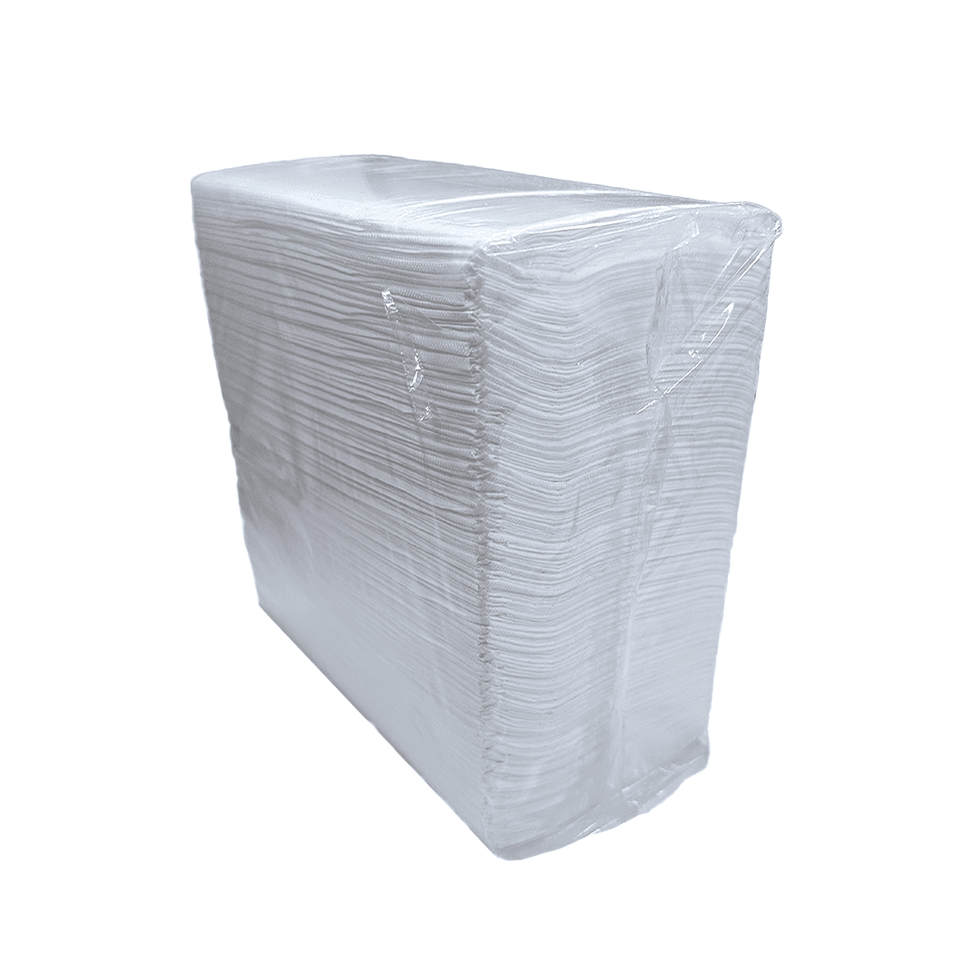 Victoria Bay Dinner Napkins 17X17 IN 4.2X8.6 IN White Virgin Paper 3PLY 1/8 Fold 125 Count/Pack 16 Packs/Case