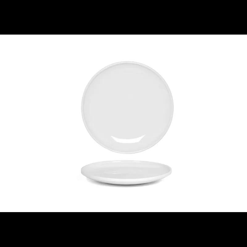 Plate 9 IN China Porcelain White Bevel 6/Case