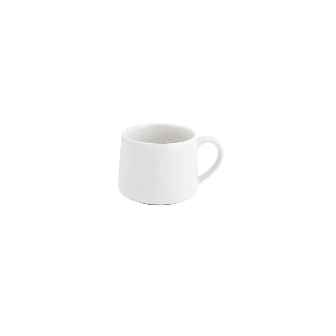 Kiln® Coffee Cup 4.75X3.75X3 IN 10 FLOZ Porcelain White Dishwasher Safe Microwave Safe 12/Case