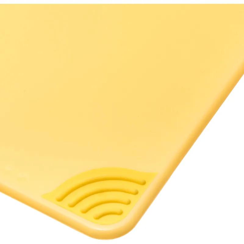 San Jamar Saf-T-Grip Cutting Board 20X15 IN Yellow 1/Each