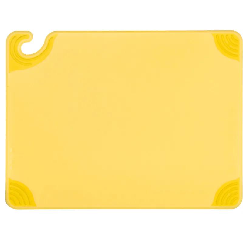 San Jamar Saf-T-Grip Cutting Board 20X15 IN Yellow 1/Each