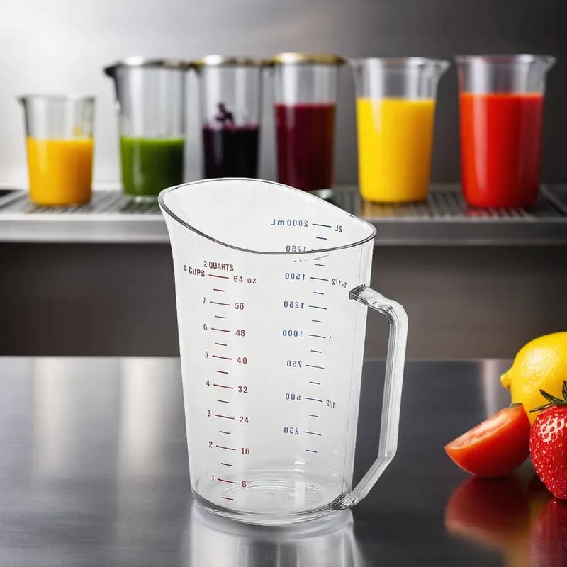 Measuring Cup 2 QT PC Clear Graduations Dishwasher Safe 1/Each