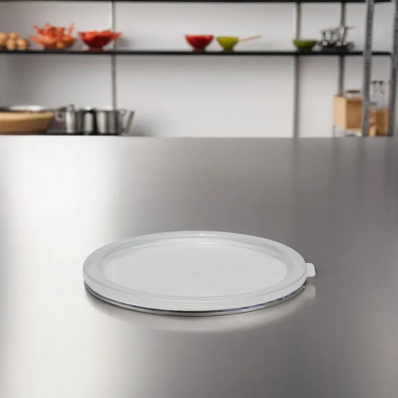 Storage Container Lid 6-8 QT Translucent Round 1/Each