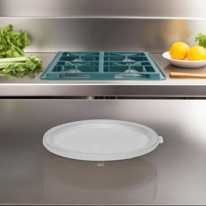 Storage Container Lid 6-8 QT Translucent Round 1/Each
