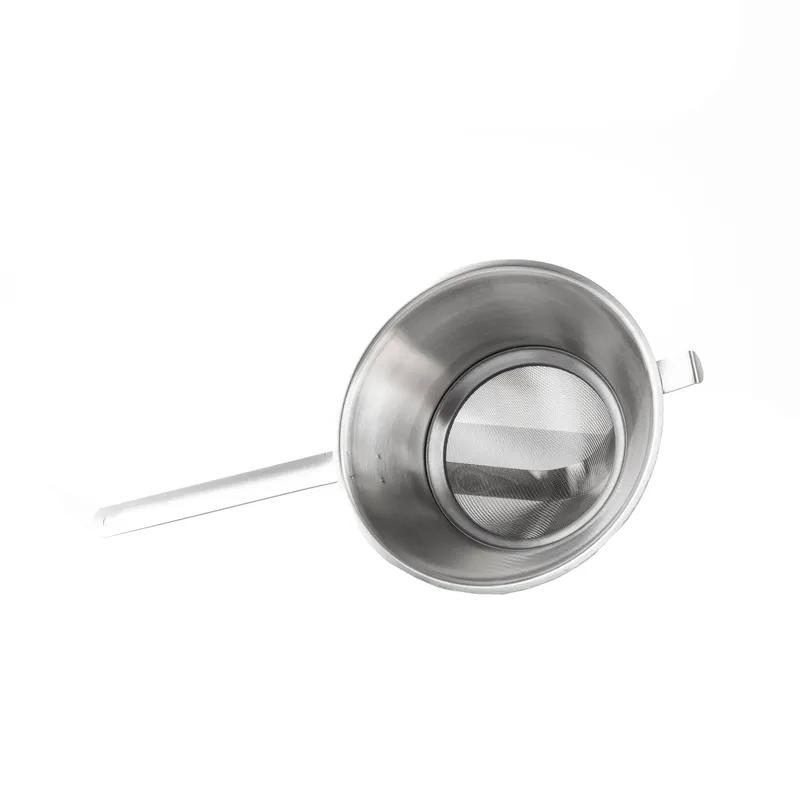 Bouillon Strainer 9.75 IN 2.5 QT 18/8 Stainless Steel Round Reinforced Dishwasher Safe 1/Each
