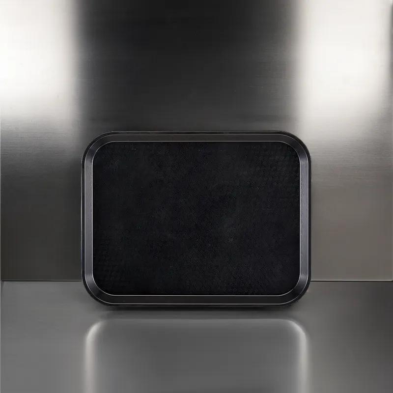 Cafeteria Tray 12X16 IN Black Dishwasher Safe Stackable 1/Each