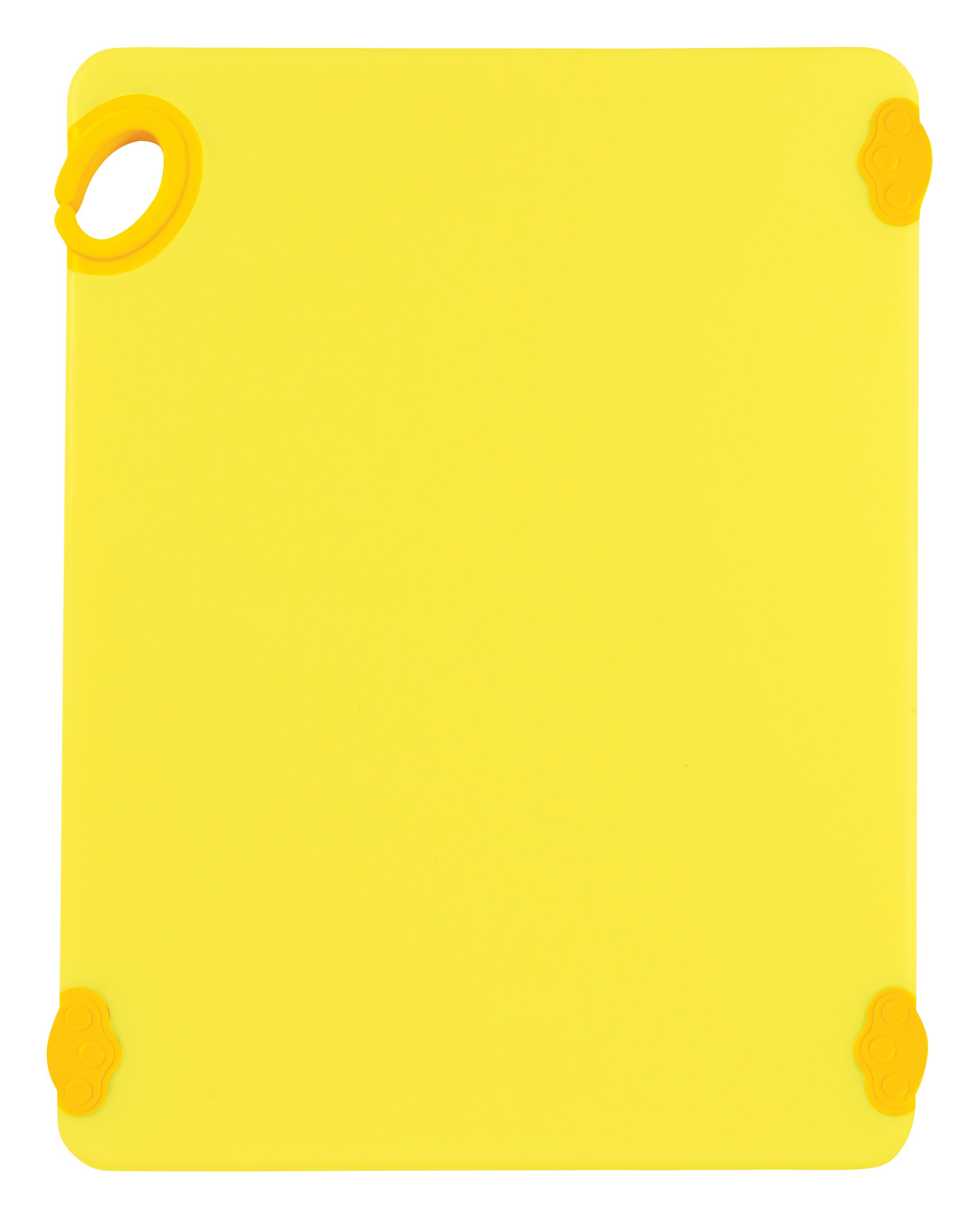 STATIK BOARD™ Cutting Board 20X15X0.625 IN Plastic Yellow With Hook Dishwasher Safe 1/Each