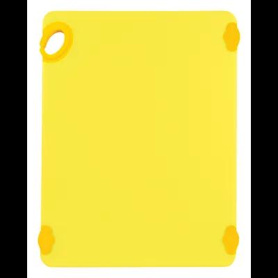 STATIK BOARD™ Cutting Board 20X15X0.50 IN PP Yellow With Hook Dishwasher Safe 1/Each