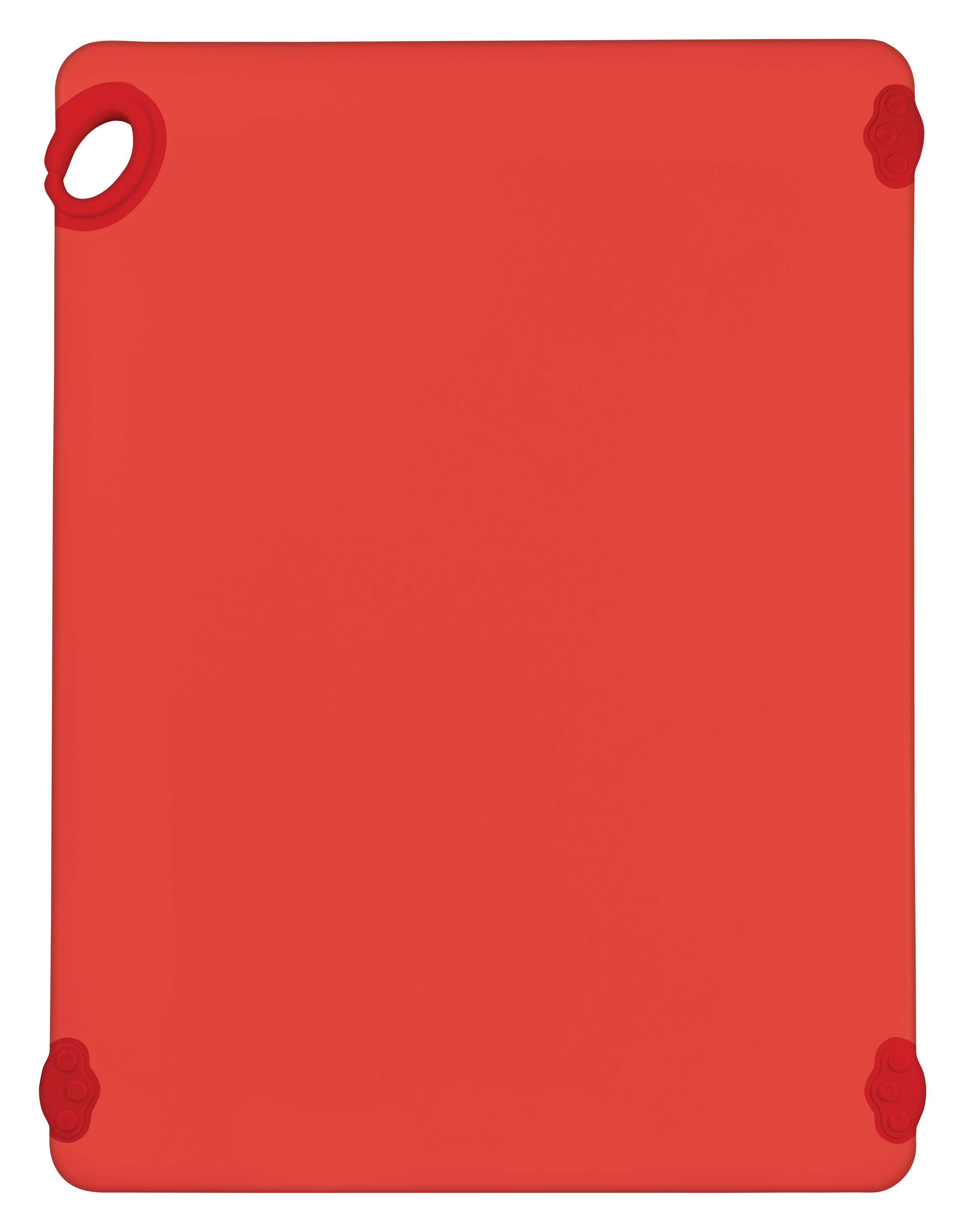 STATIK BOARD™ Cutting Board 24X18X0.625 IN Plastic Red With Hook Dishwasher Safe 1/Each